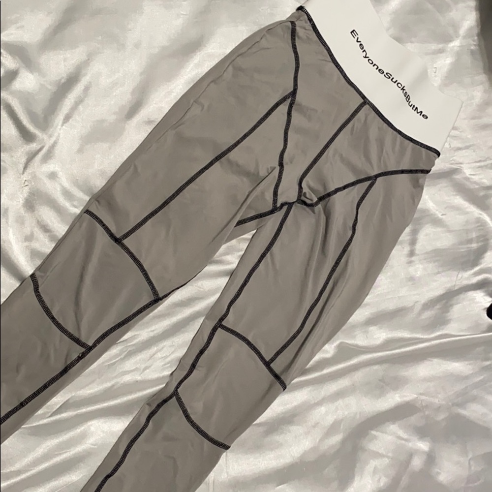 Grey leggings “ Everyone Sucks But Me “